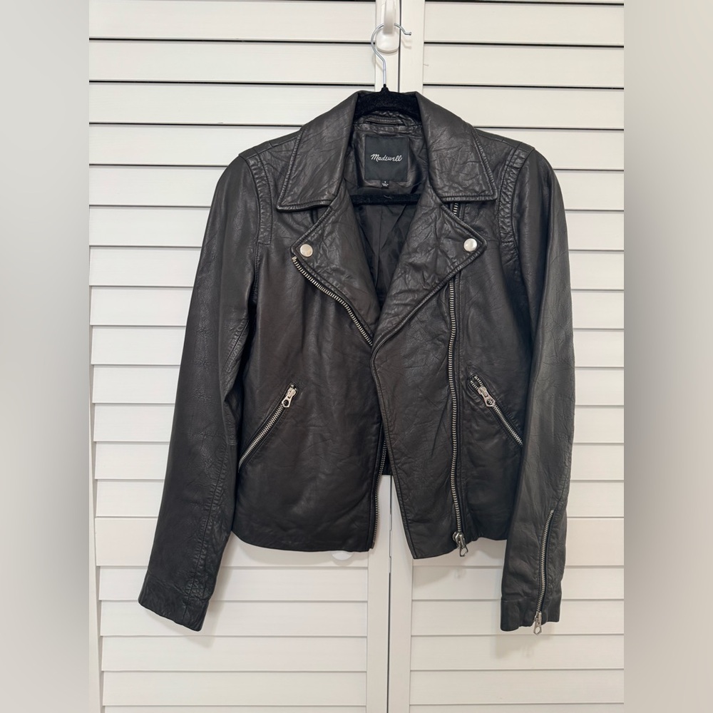 Madewell, Leather Jacket, Black, Small